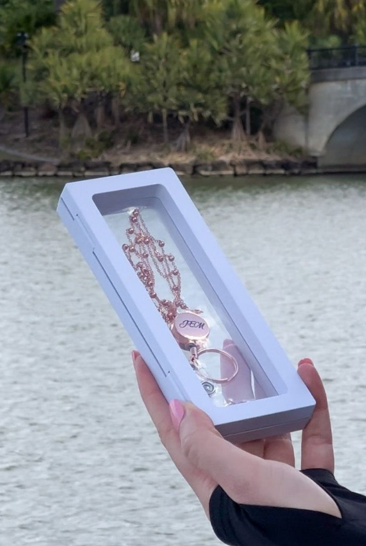 Beaded Personalised Retractable Badge Lanyard