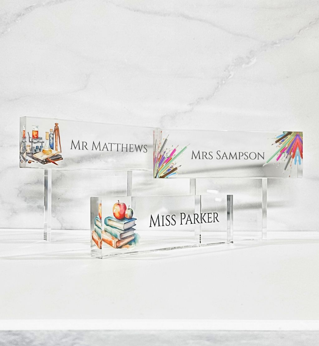 Personalised Desk Acrylic Name Block