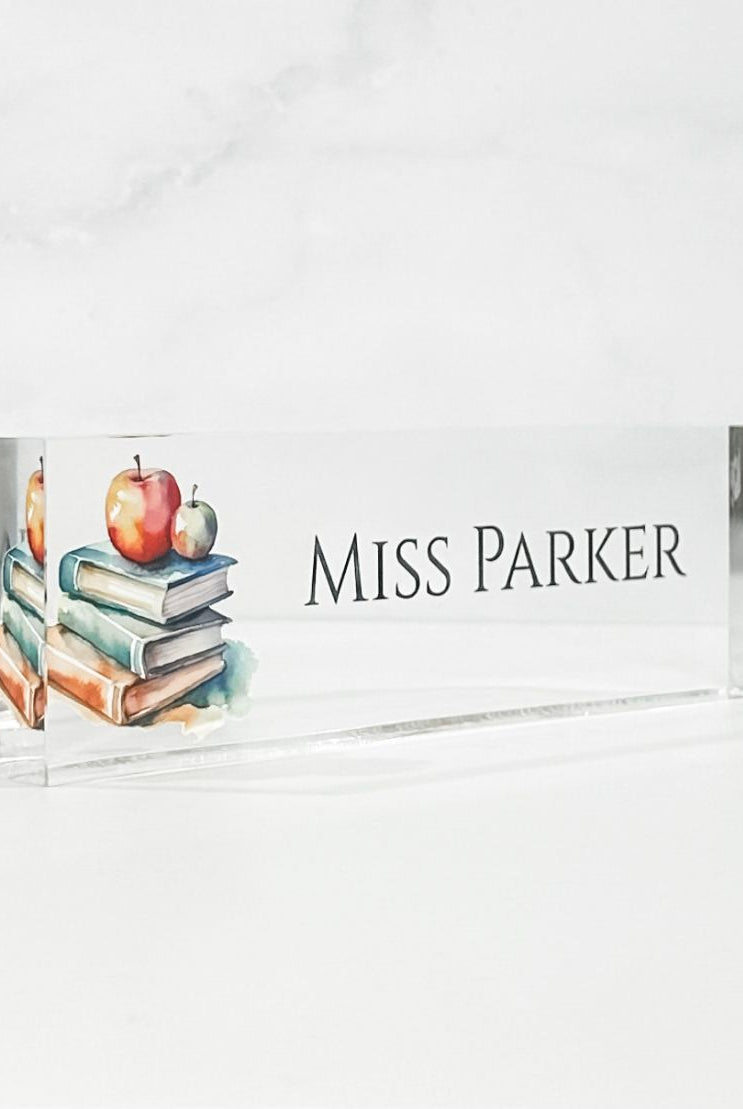 Personalised Desk Acrylic Name Block