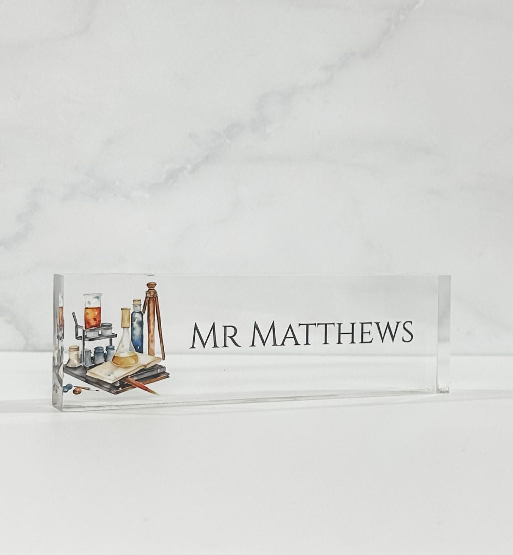 Personalised Desk Acrylic Name Block