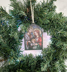 Stained Glass-Inspired Arch Christmas Ornament