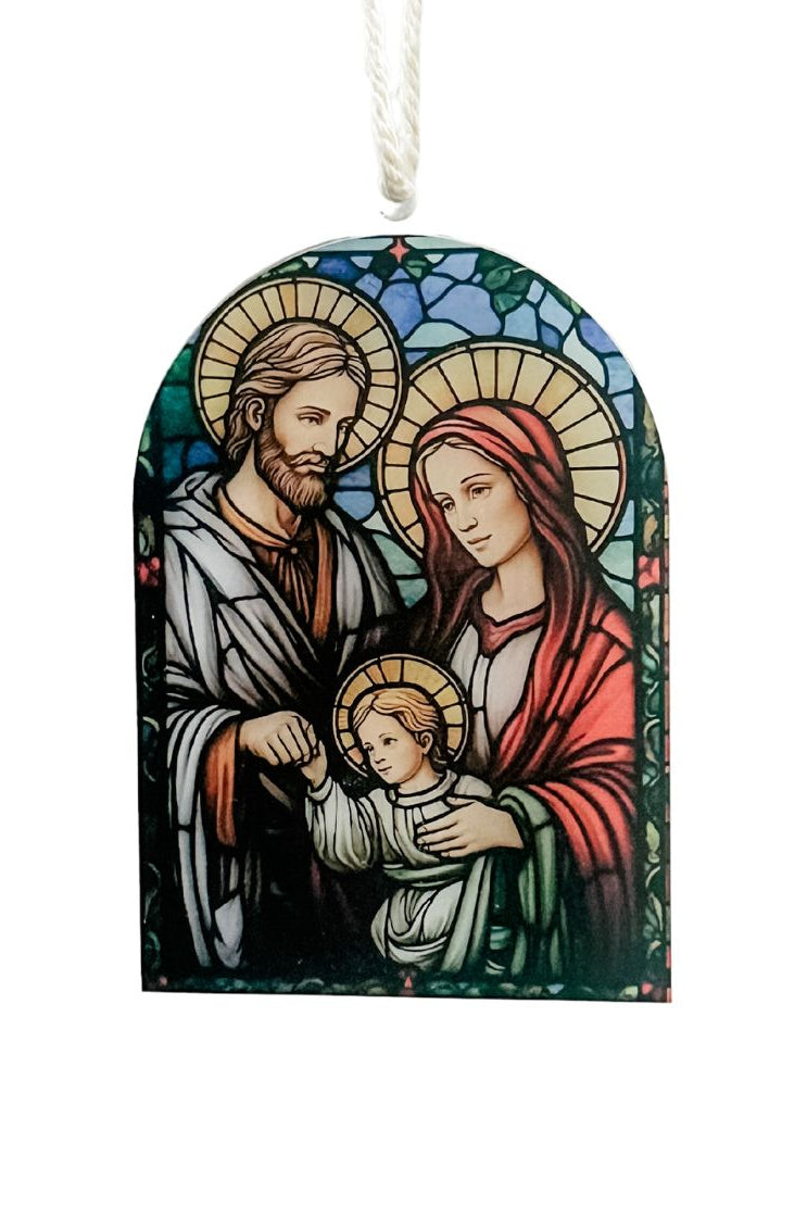 Stained Glass-Inspired Arch Christmas Ornament