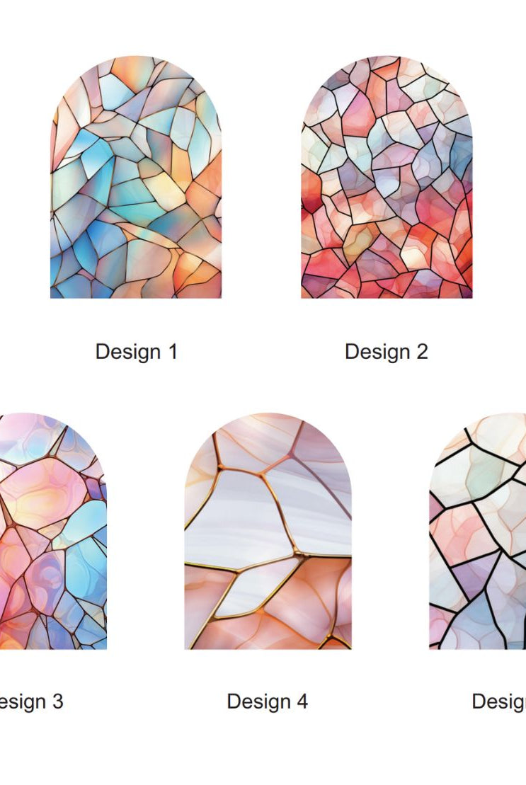 Personalised Stained Glass-Inspired Arch Ornament