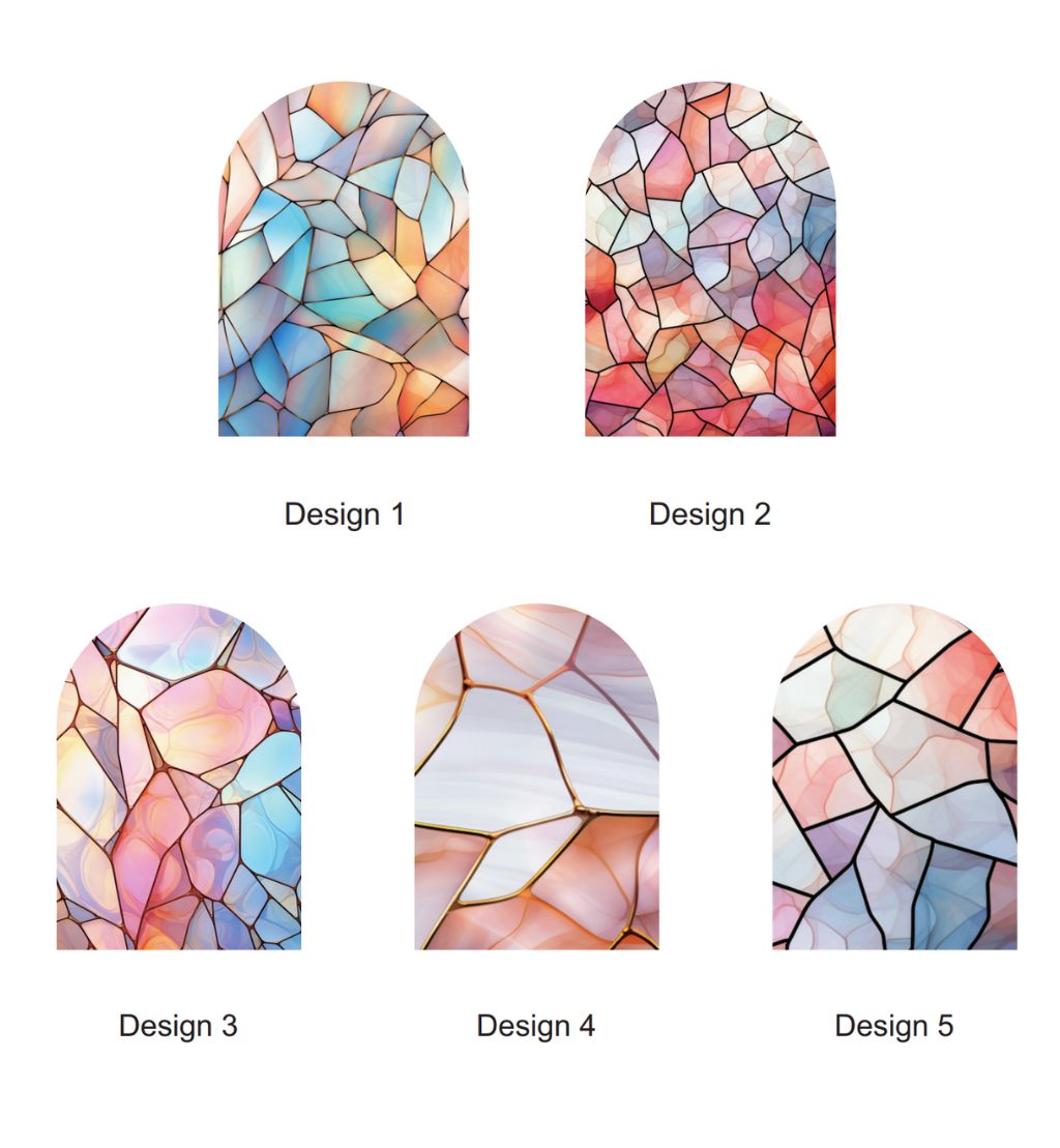 Personalised Stained Glass-Inspired Arch Ornament