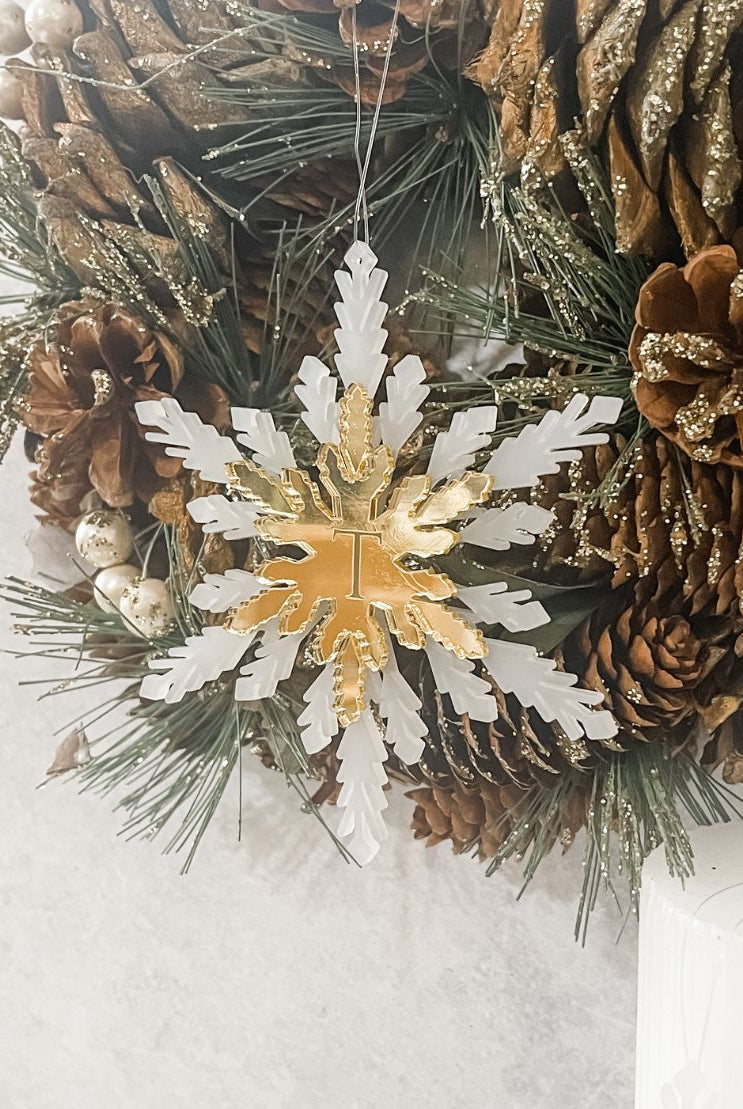 Personalised Layered Snowflake Ornament