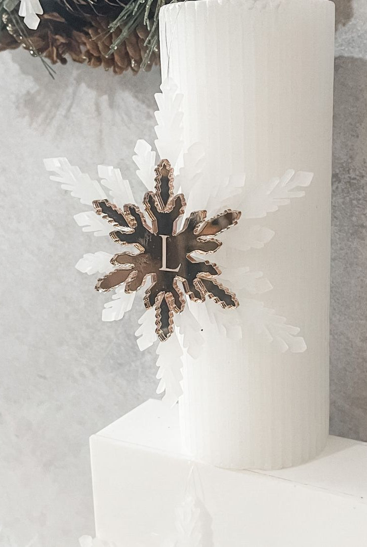 Personalised Layered Snowflake Ornament