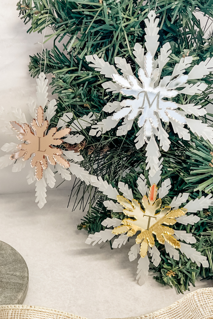 Personalised Layered Snowflake Ornament