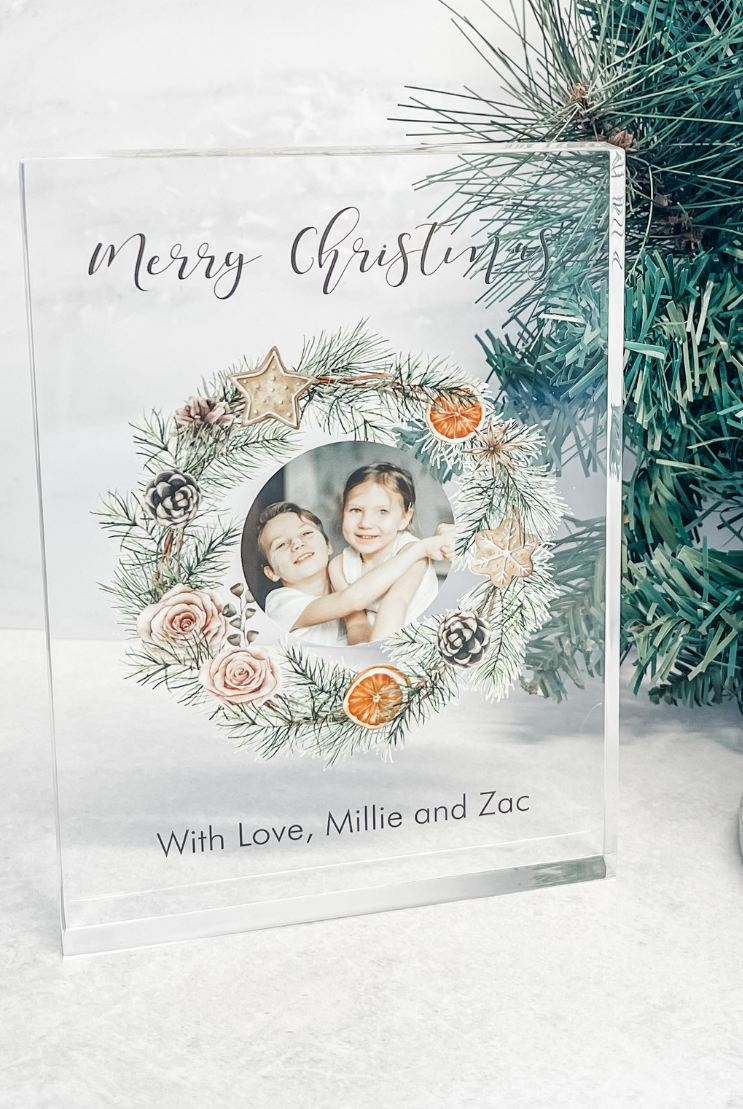 Personalised Christmas Photo Block