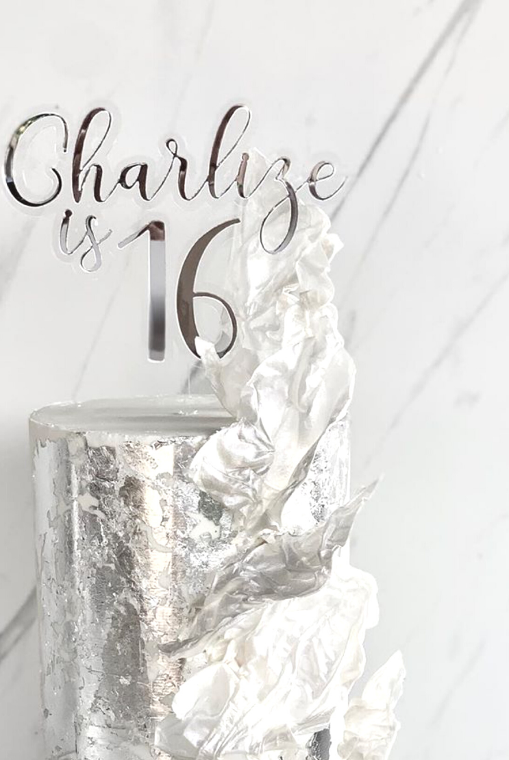 3D Layered Personalised Cake Topper