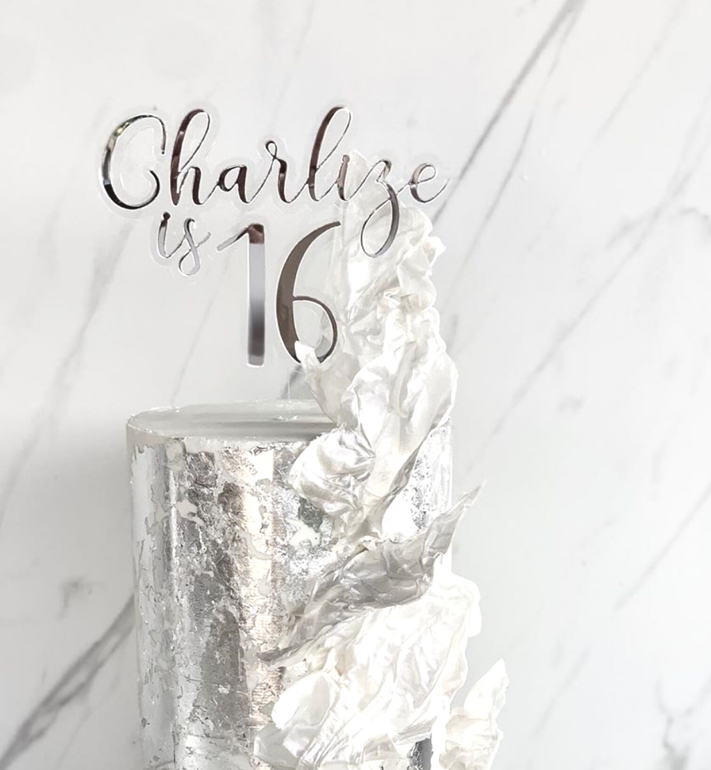 3D Layered Personalised Cake Topper