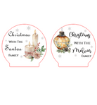 Personalised Family Christmas LED Timber Base Light