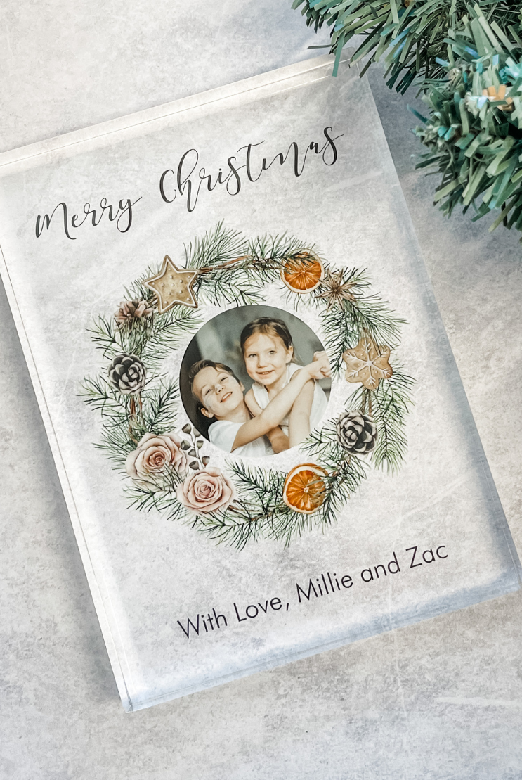 Personalised Christmas Photo Block