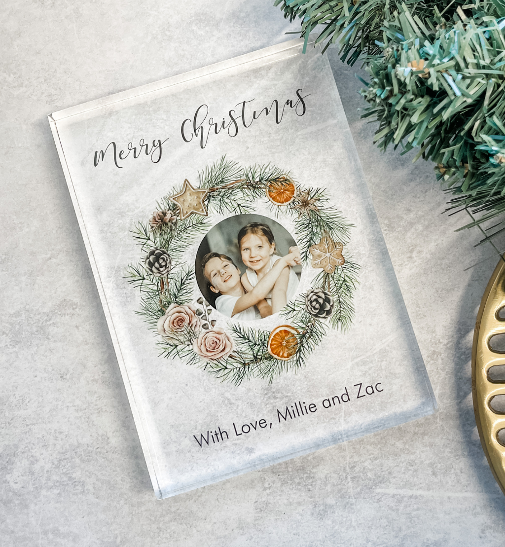 Personalised Christmas Photo Block