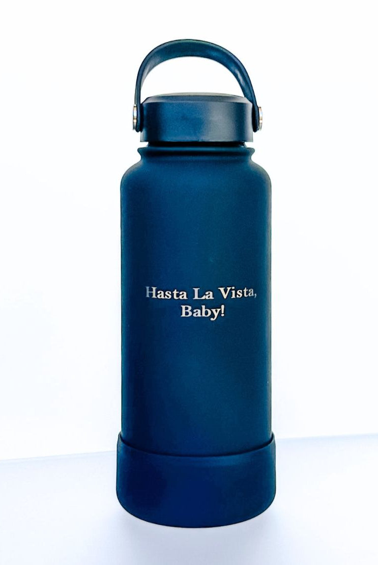 1-Litre Personalised Insulated Bottle with Rubber Base
