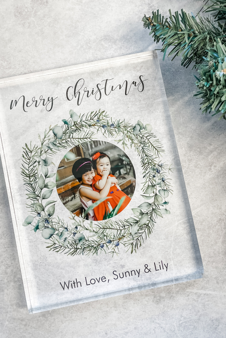 Personalised Christmas Photo Block