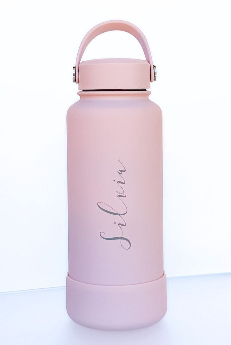 1-Litre Personalised Insulated Bottle with Rubber Base