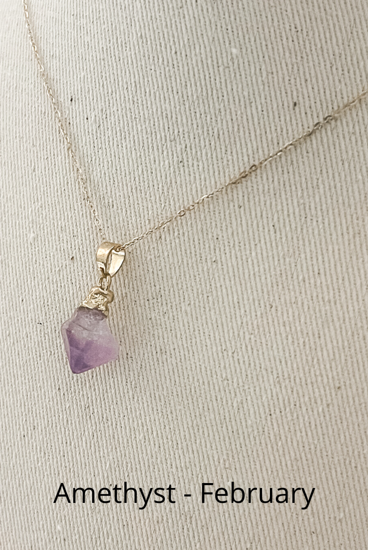 Birthstone Gem Necklace