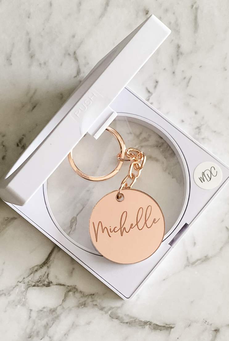 MirrorMe Mellow Personalised Keyring