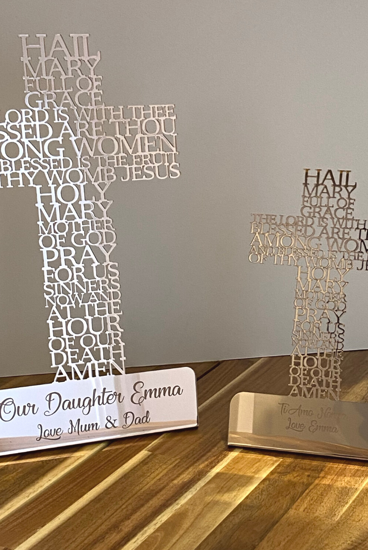 Personalised Freestanding Prayer Cross