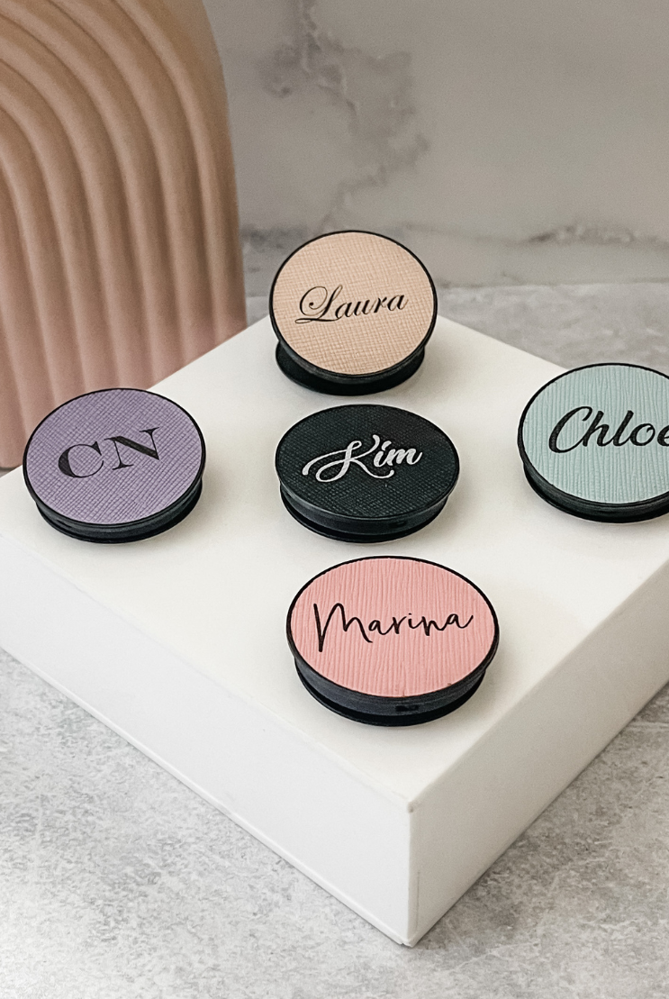 Personalised Leather Pop Socket