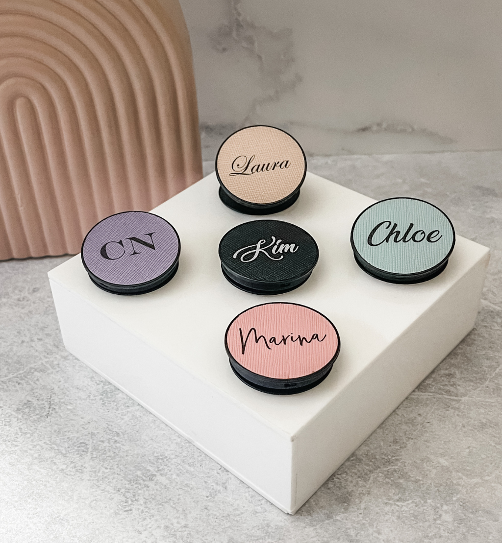 Personalised Leather Pop Socket