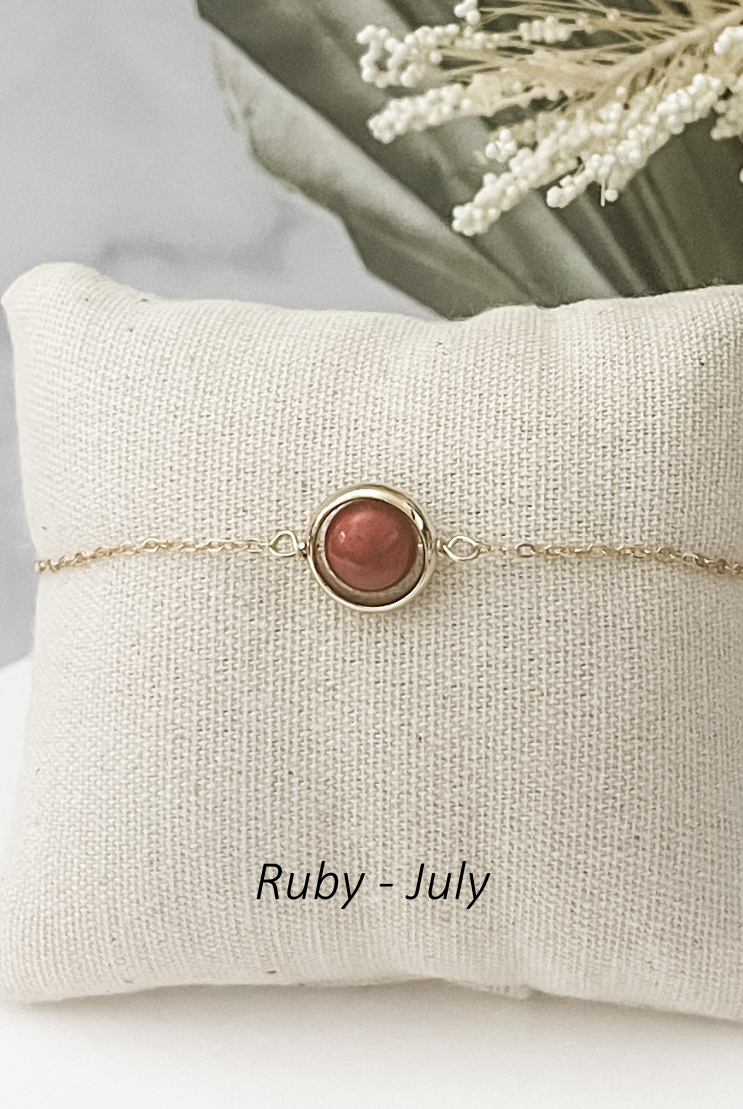 Birthstone Gem Bracelet