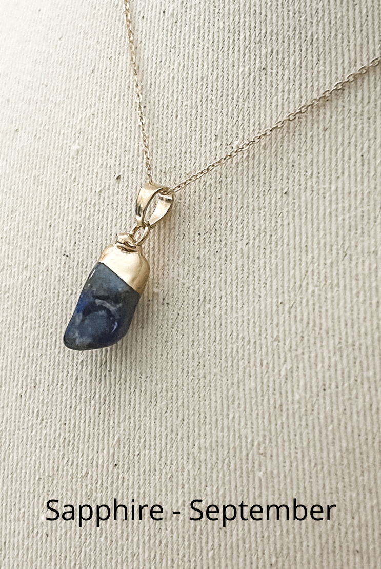 Birthstone Gem Necklace