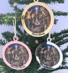 PERSONALISED NATIVITY SCENE CHRISTMAS ORNAMENT