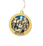 PERSONALISED NATIVITY SCENE CHRISTMAS ORNAMENT Gold