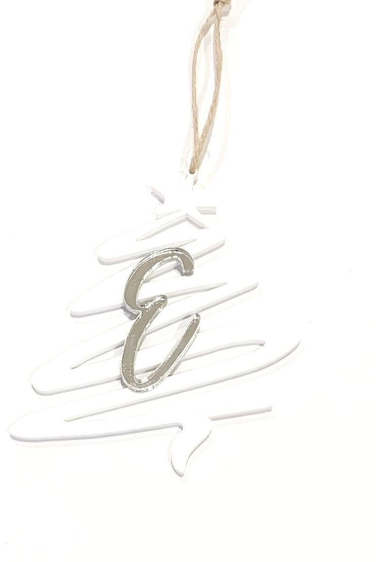 Personalised Christmas Tree Initial Ornaments