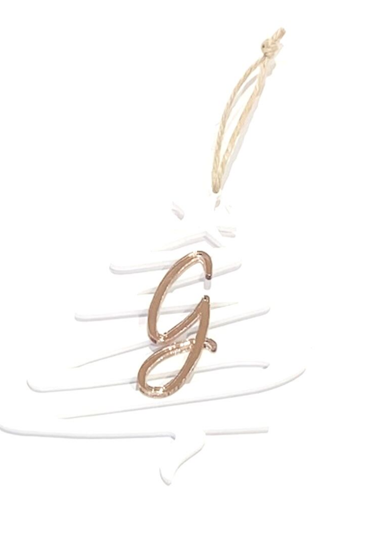 Personalised Christmas Tree Initial Ornaments