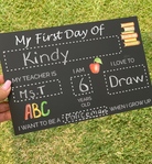 Standard First Day School Chalkboard