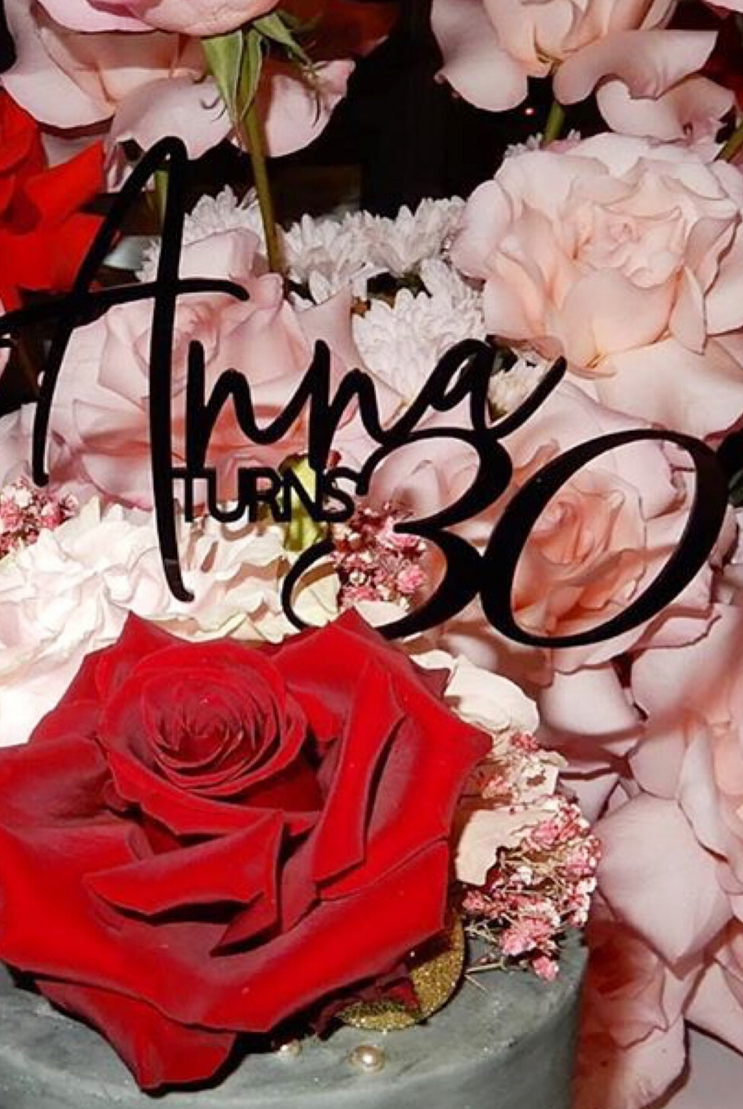 Standard Personalised Cake Topper