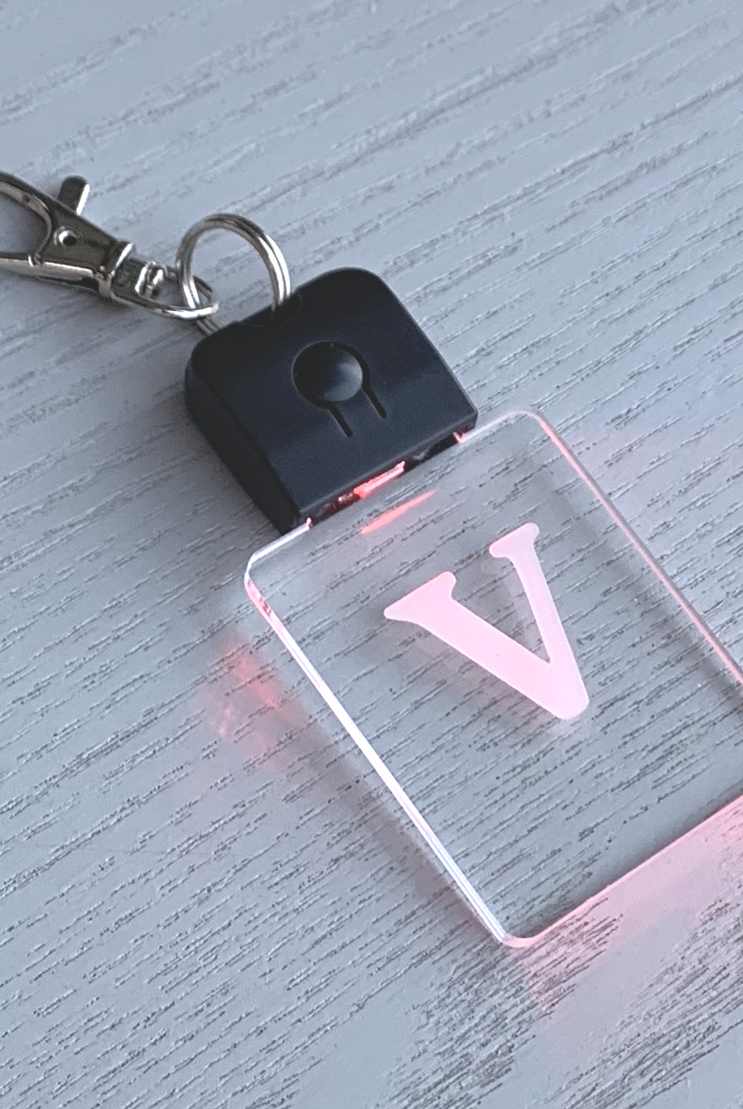 Personalised LED Keychain Keyring