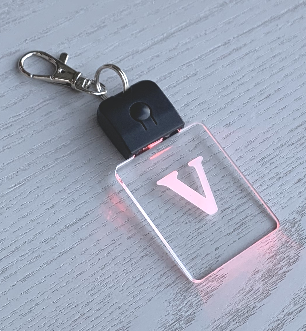 Personalised LED Keychain Keyring