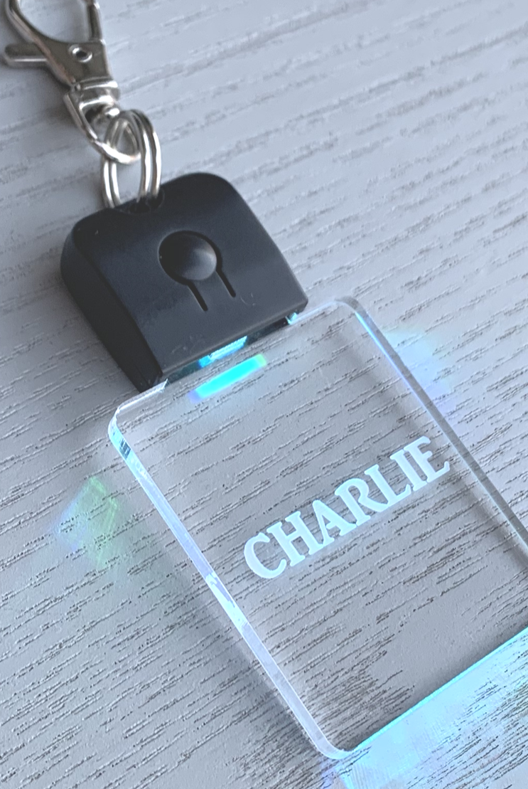 Personalised LED Keychain Keyring