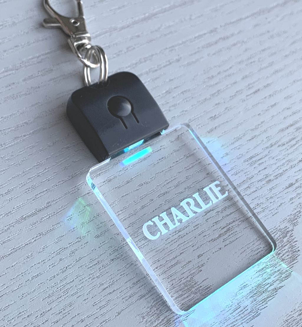 Personalised LED Keychain Keyring