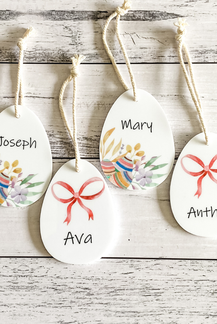 PERSONALISED EASTER EGG GIFT TAG