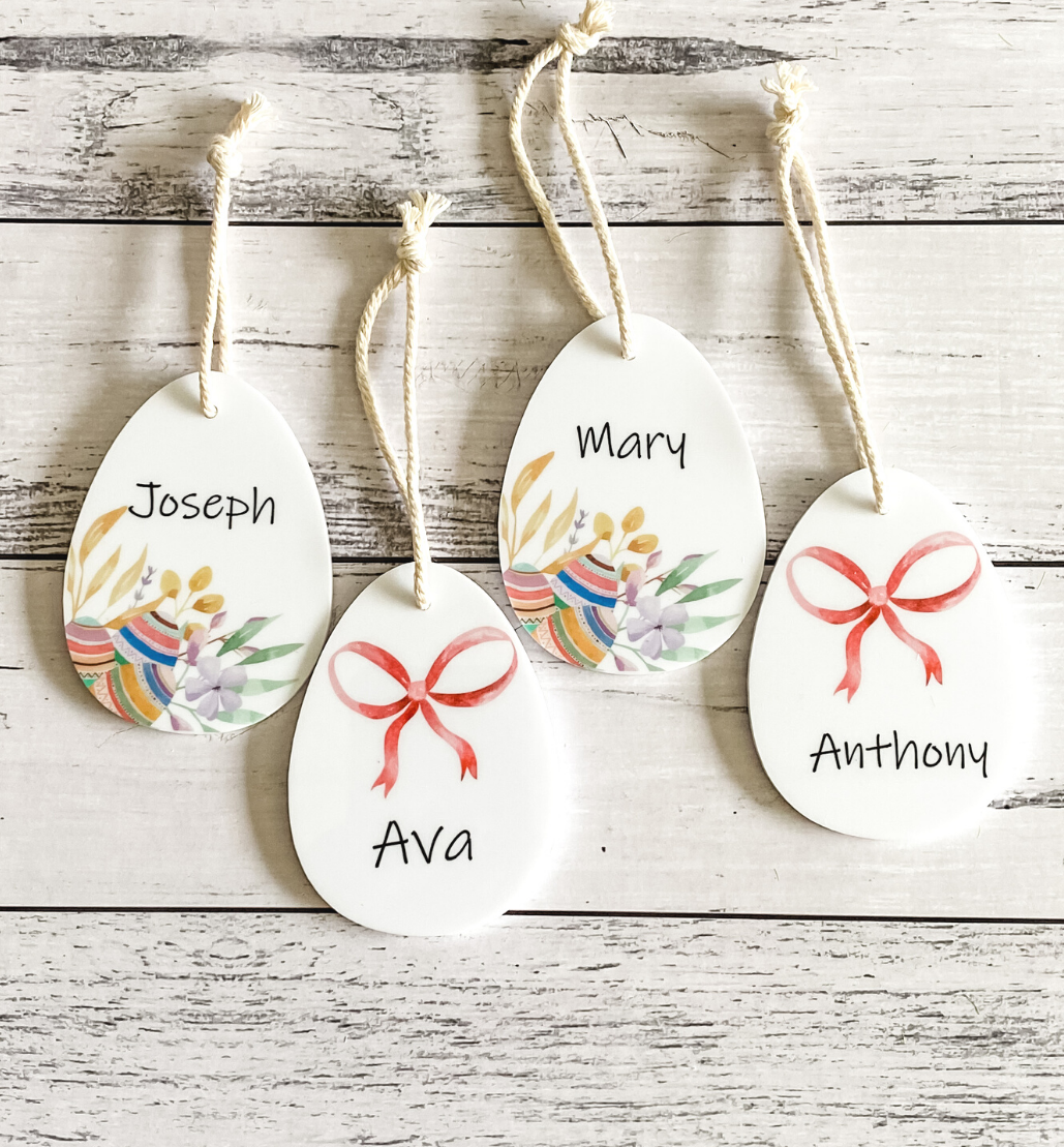 PERSONALISED EASTER EGG GIFT TAG