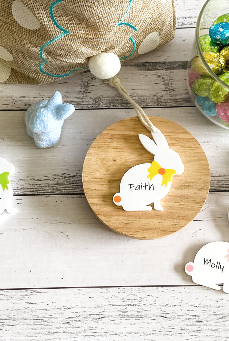 PERSONALISED EASTER BUNNY GIFT TAG