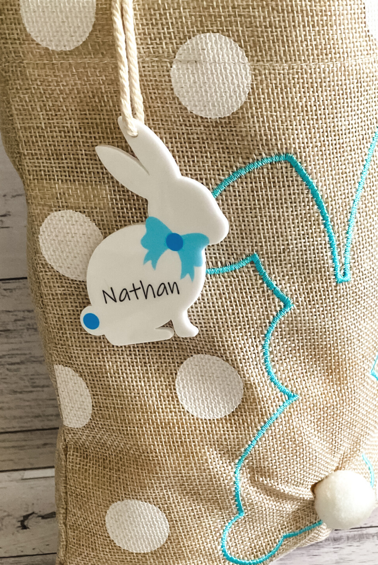 PERSONALISED EASTER BUNNY GIFT TAG