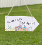 PERSONALISED PRINTED EGG HUNT SIGN