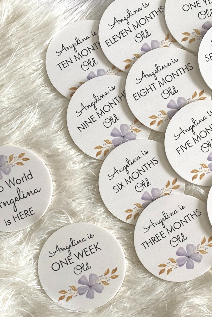 Milestone Personalised Plaque Set