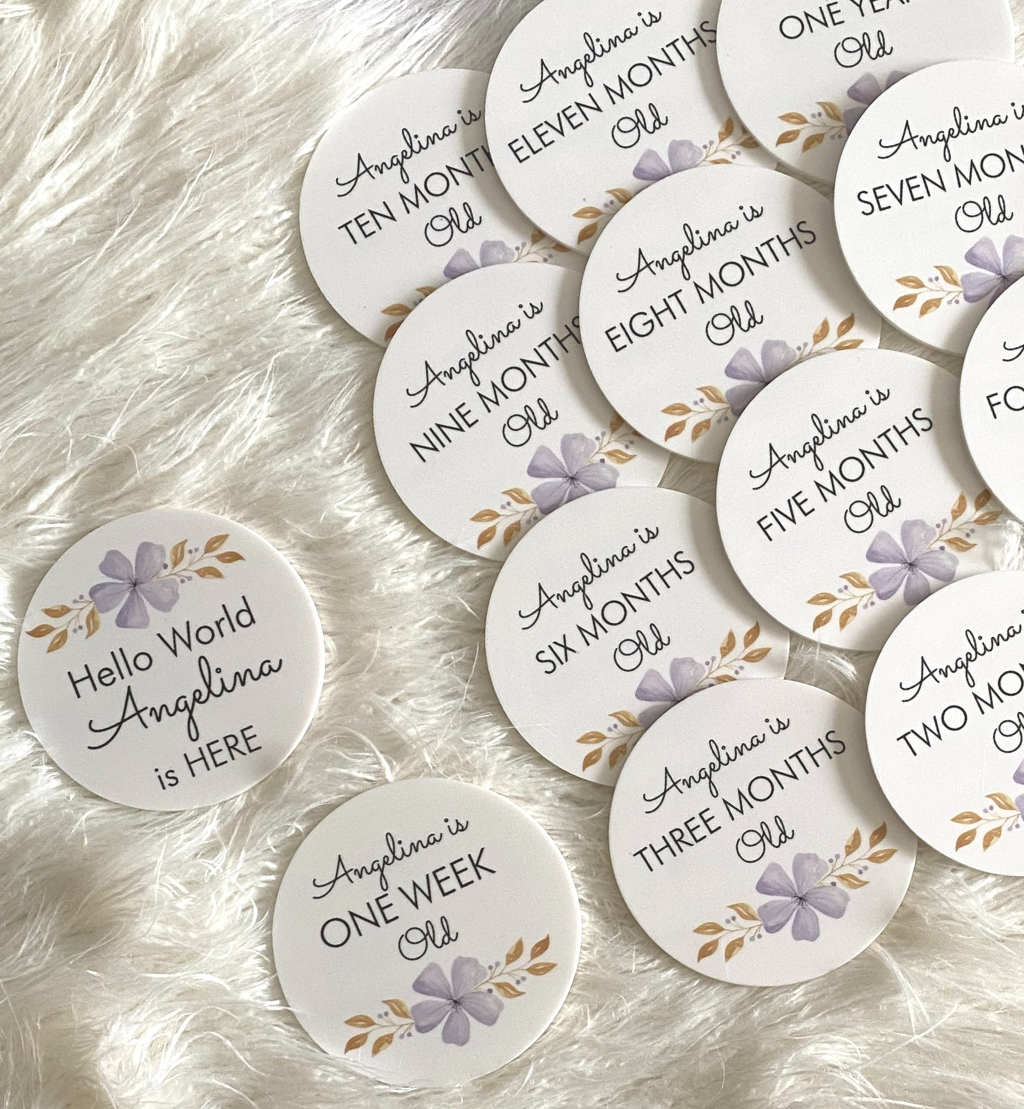 Milestone Personalised Plaque Set