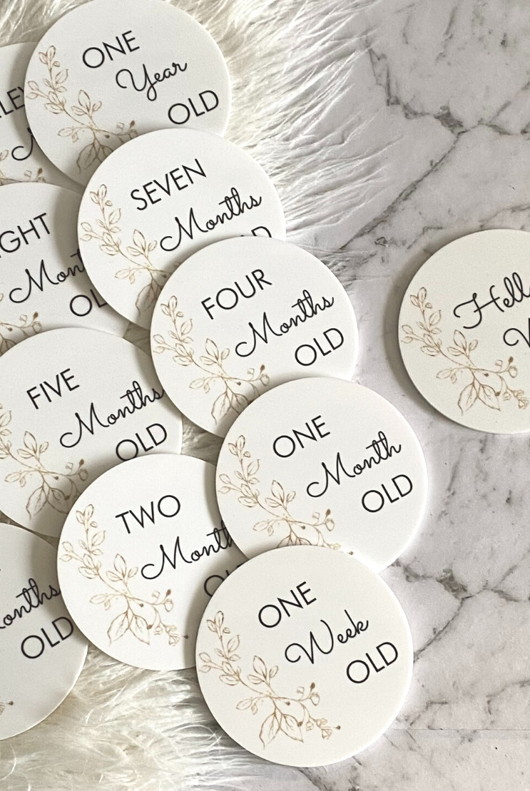 Milestone Vintage Gold Plaque Set