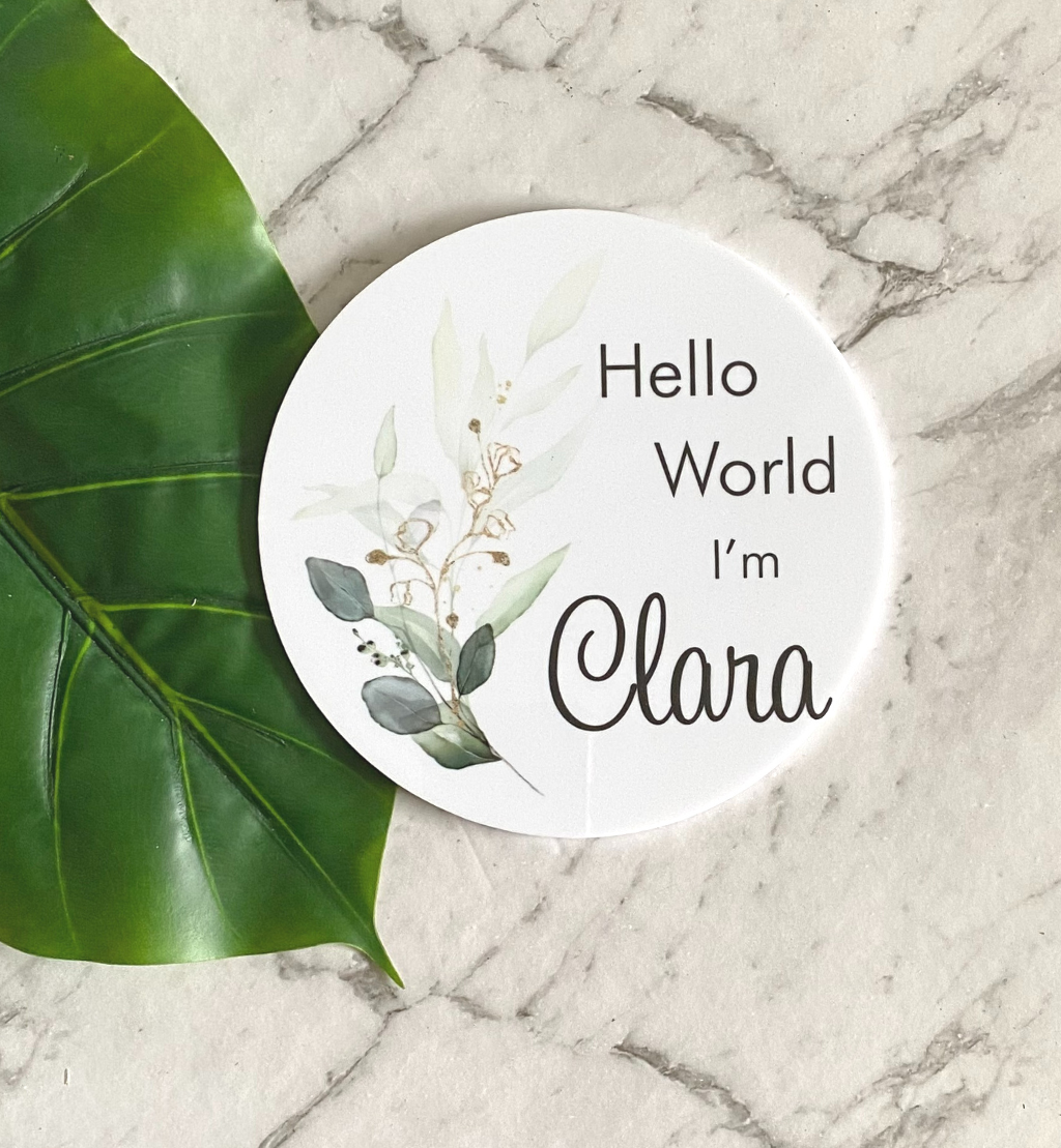 Hello World Personalised Plaque