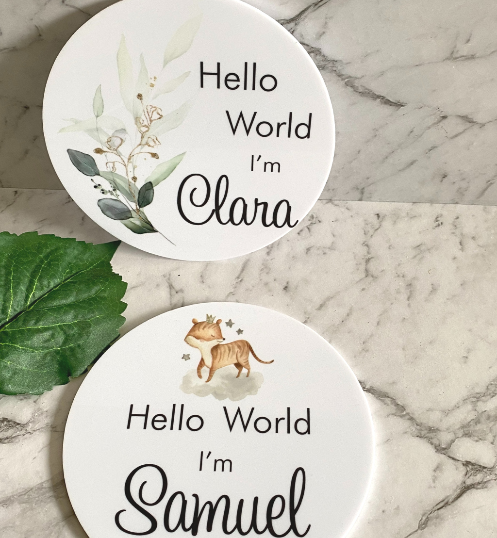Hello World Personalised Plaque
