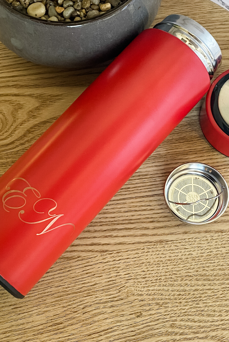 Personalised Insulated Bottles with Tea Infuser