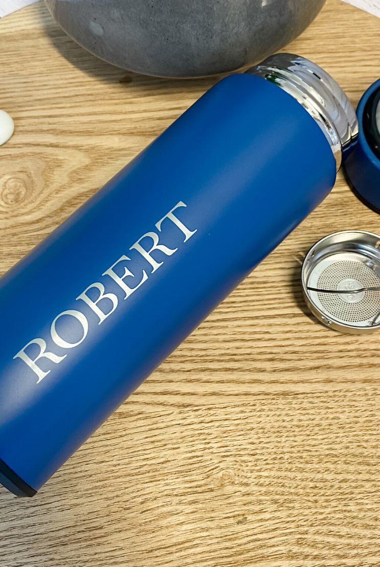 Personalised Insulated Bottles with Tea Infuser