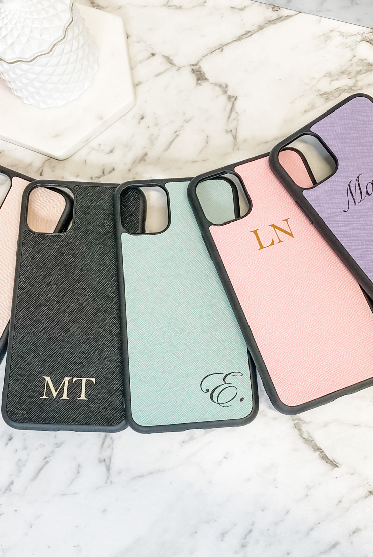 Personalised personal Luxe Leather Phone Case